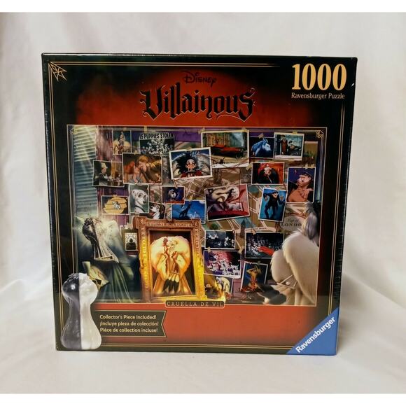 Ravensburger Puzzle Disney Villainous Cruella De Vil 1000 Pieces Collector’s - Picture 1 of 5